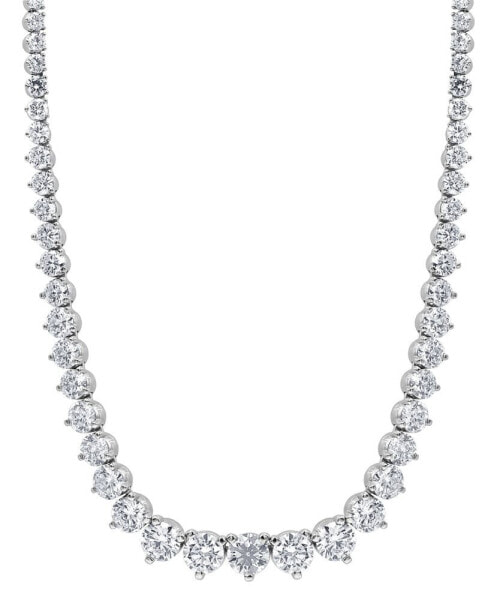 Lab Grown Diamond Graduated 16-1/2" Collar Necklace (15 ct. t.w.) in 14K White Gold or 14k Yellow Gold
