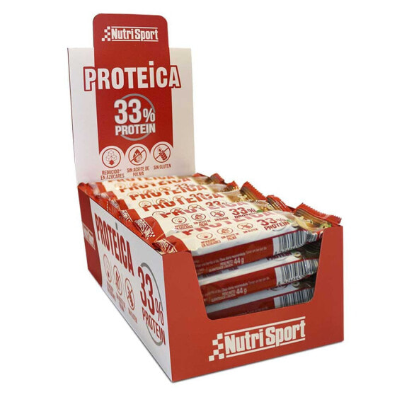 NUTRISPORT 33% Protein 44gr Protein Bars Box Salted Caramel 24 Units