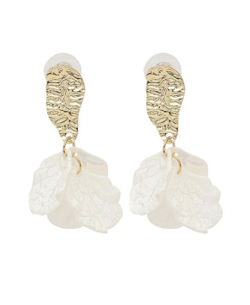 Women's Dented Drop Earrings