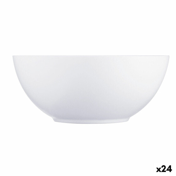 Блюдо стеклянное Luminarc Diwali белое (Ø 18 см) (24 штуки)