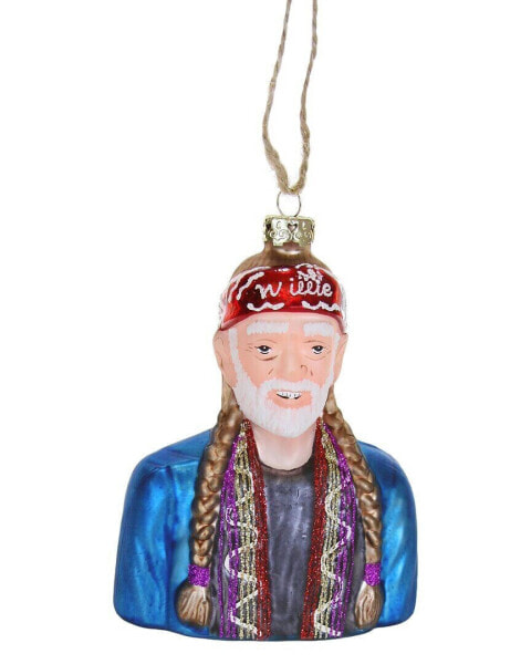 Cody Foster & Co. Willie Nelson Ornament Multi