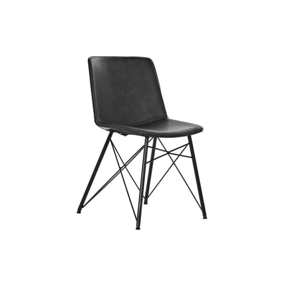 Обеденный стул DKD Home Decor Чёрный Темно-серый 47 x 53 x 81 см