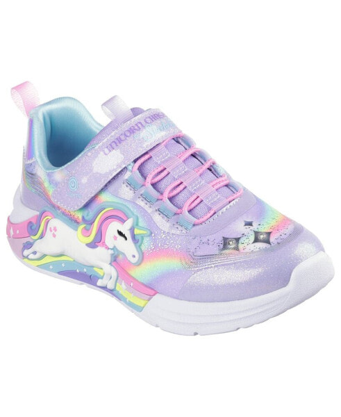 Little Girls S-Lights: Unicorn Dreams Stay-Put Closure Light-Up Casual Sneakers from Finish Line