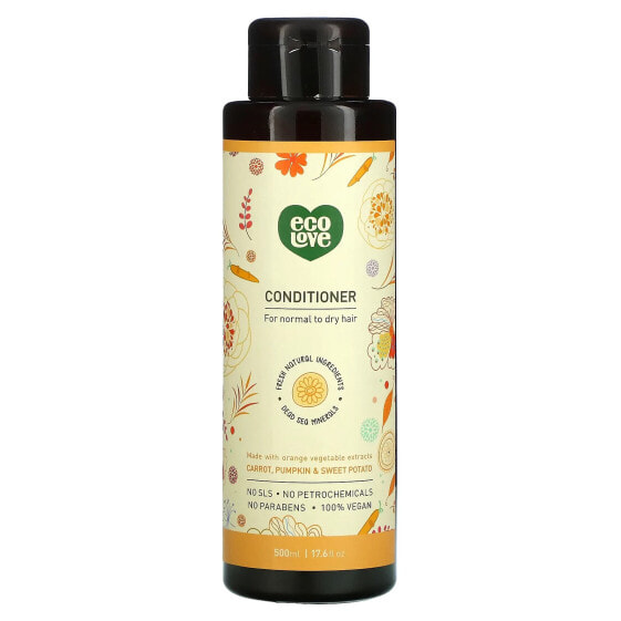 Conditioner, For Normal To Dry Hair, Carrot, Pumpkin & Sweet Potato, 17.6 fl oz (500 ml)