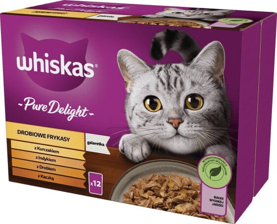 Whiskas Whiskas Sasz Potr Pure Delight Drób 12x85g