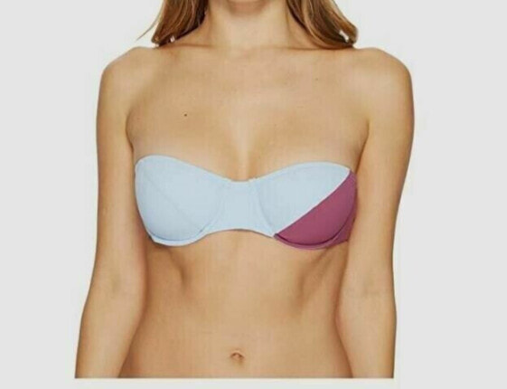 Flagpole Womens 249421 Bay/Orchid Electra Bikini Top Swimwear Size L