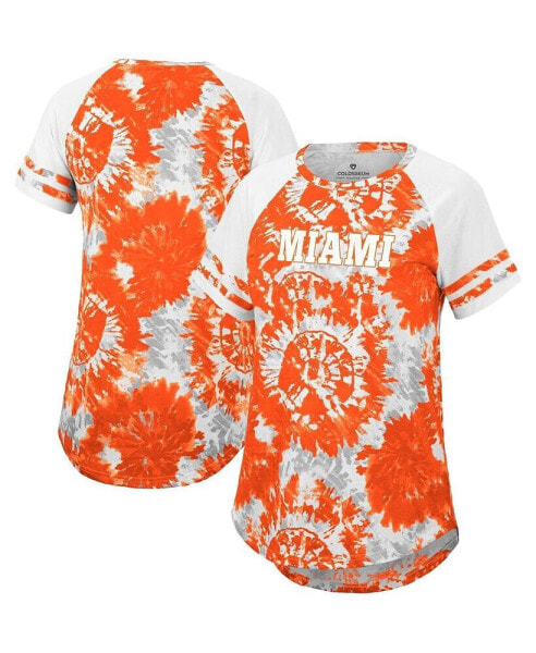 Блузка Colosseum Miami Hurricanes Annie Tie-Dye для женщин