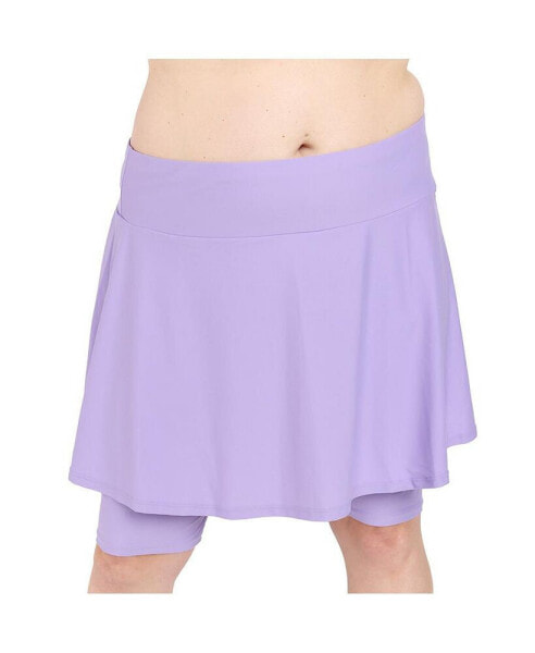 Plus Size Midi Swim Skort