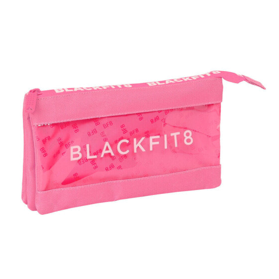 Тройной пенал BlackFit8 Glow up Розовый (22 x 12 x 3 cm)