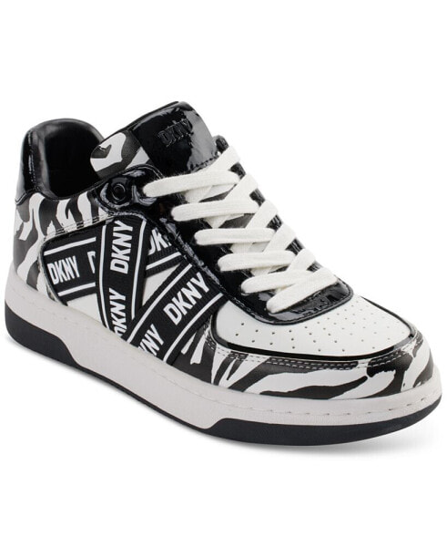 Women's Olicia Lace-Up Logo-Strap Sneakers