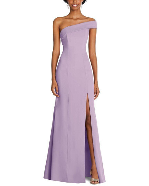 After Six Asymmetrical Gown Women's Purple 6