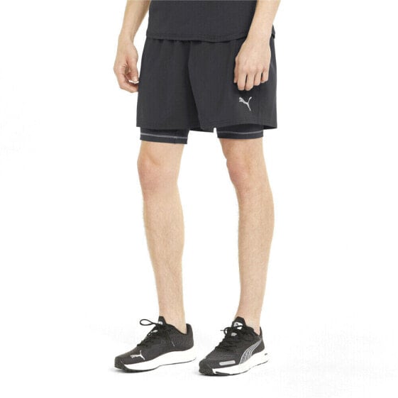 Puma Run 2In1 5" Short M Mens Black Casual Athletic Bottoms 52104951