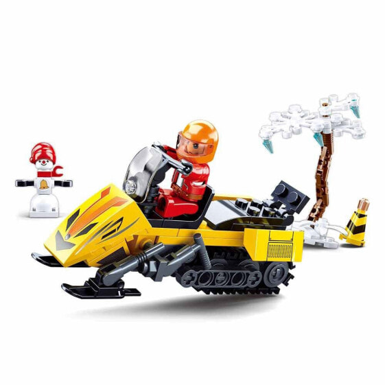 SLUBAN Town Snow Rescue Snow Mobil 115 Pieces Construction Game