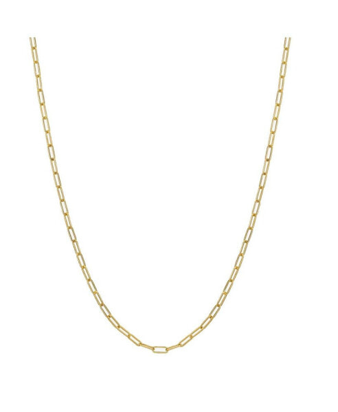 Gold-Tone Stainless Steel Paperclip Necklace