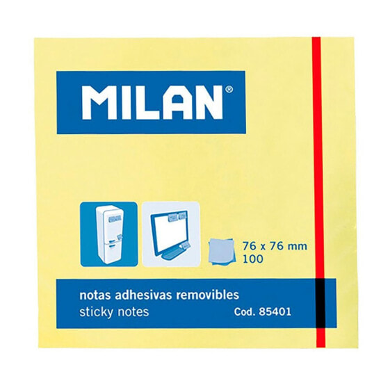 MILAN Sticky Notes Pad 76x76 mm 10 Units