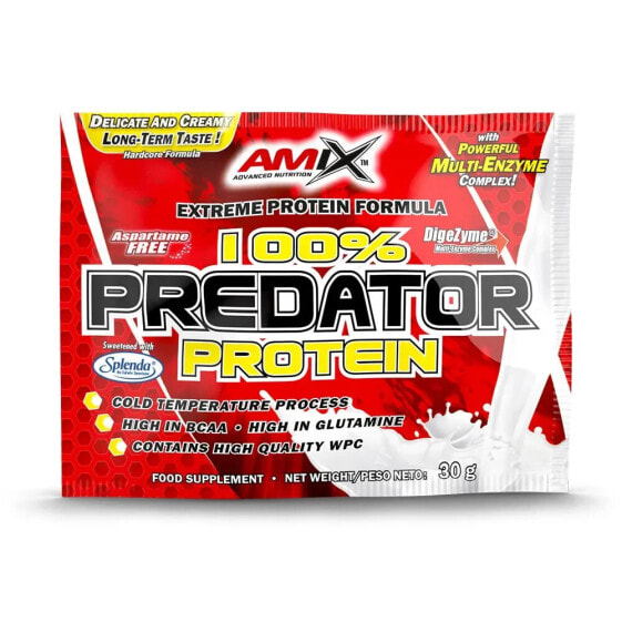 Высококачественный белковый напиток AMIX Predator 30 г банан, способствующий росту и восстановлению мышц