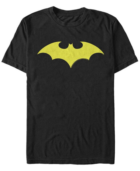 DC Men's Batman Classic Yellow Bat Logo Short Sleeve T-Shirt