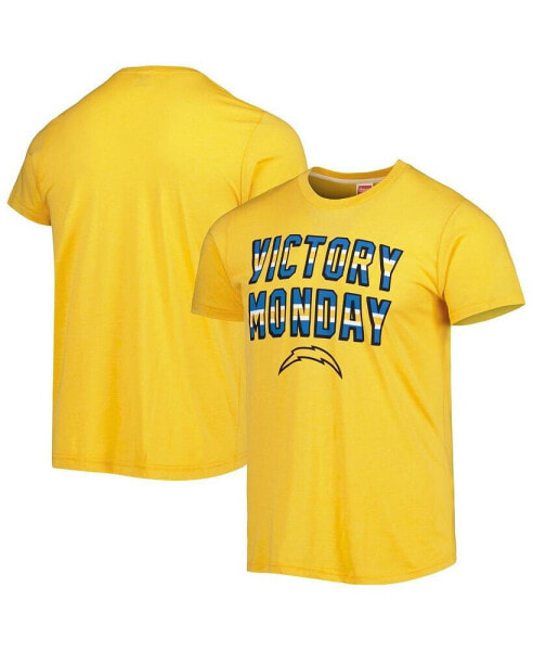 Men's Gold Los Angeles Chargers Victory Monday Tri-Blend T-shirt