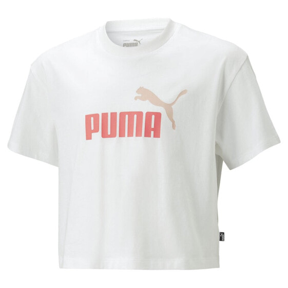 PUMA Logo Cropped short sleeve T-shirt