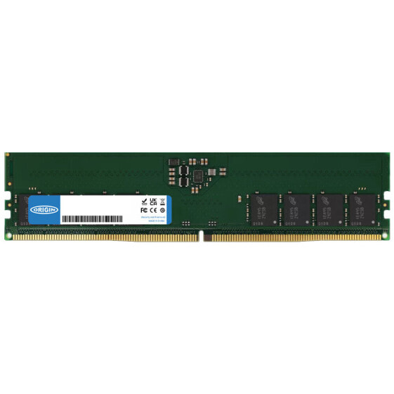 Origin Storage 16GB DDR5 4800MHz UDIMM 1Rx8 Non-ECC 1.1V - 16 GB - 1 x 16 GB - DDR5 - 4800 MHz - 240-pin DIMM