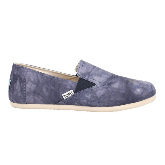 TOMS Redondo Slip On Womens Blue Flats Casual 10017440T
