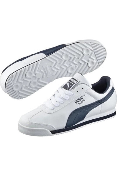 353572-12 Roma Beyaz Lacivert Erkek Günlük Spor Ayakkabı - Puma