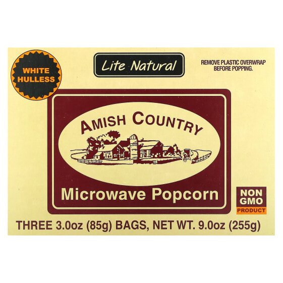 Попкорн микроволновый Amish Country Popcorn, Бабушкин рецепт, 3 пакета, 3,5 унции (99 г) каждый