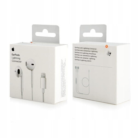 Наушники Apple EarPods с разъемом Lightning для iPhone белые