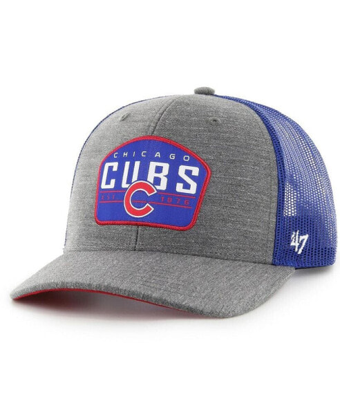 Men's Charcoal Chicago Cubs Slate Trucker Snapback Hat