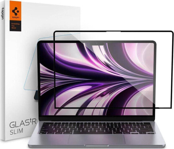 Filtr Spigen Spigen Glass FC szkło hartowane na ekran Macbook Air 13" 2022 czarne