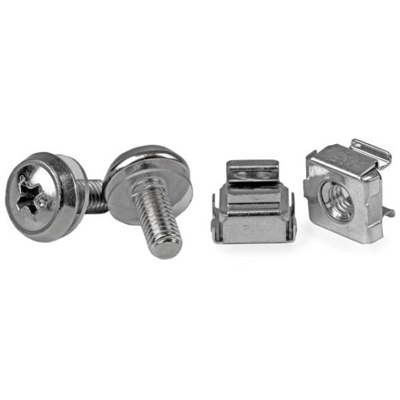 StarTech.com 50 Pkg M5 Mounting Screws and Cage Nuts for Server Rack Cabinet - Screw - Silver - 210 g - 50 pc(s) - 120 mm - 222 mm