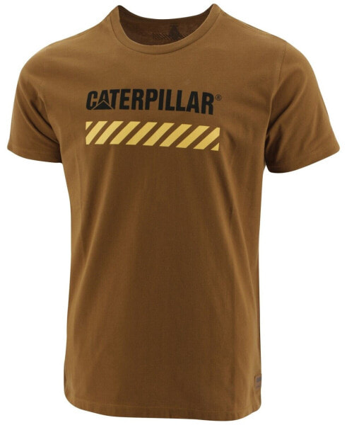 Caterpillar Men's Work Area Logo Graphic T-Shirt Bronz M