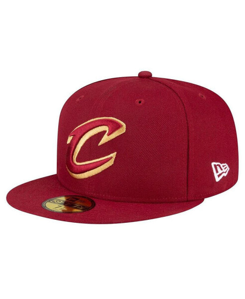 Men's Wine Cleveland Cavaliers 59FIFTY Fitted Hat