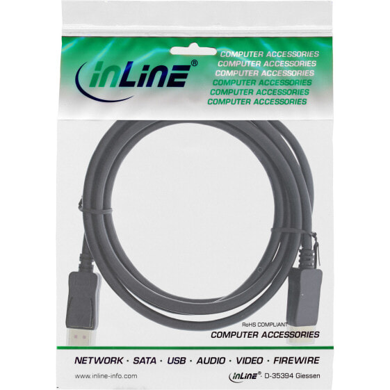 InLine DisplayPort 1.4 cable - 8K4K - black - gold - 5m