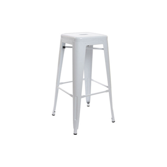 Stool DKD Home Decor White Metal 43 x 43 x 76 cm