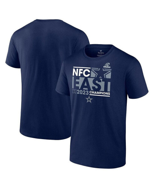 Men's Navy Dallas Cowboys 2023 NFC East Division Champions Conquer T-shirt