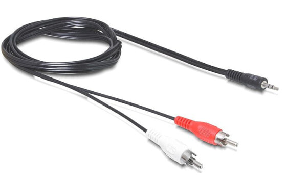 Delock Kabel Audio 3.5 mm Klinkenstecker> 2 x Cinch Stecker 5 m - Cable - Audio/Multimedia