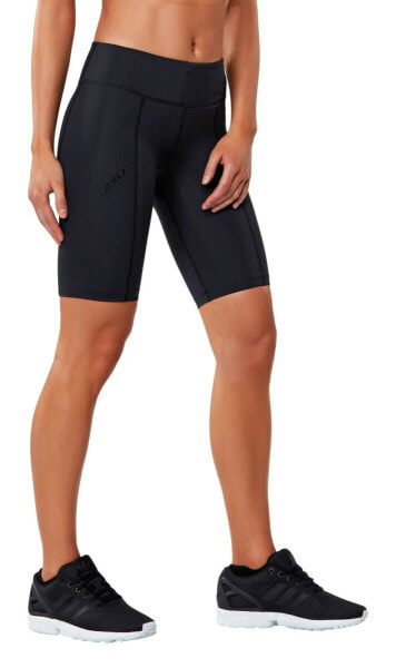 2XU 292708 Women's Mid-Rise Athletic Compression Shorts, Size Small