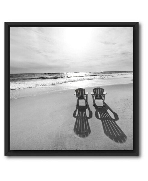 Beach I 16" x 16" Framed and Matted Art