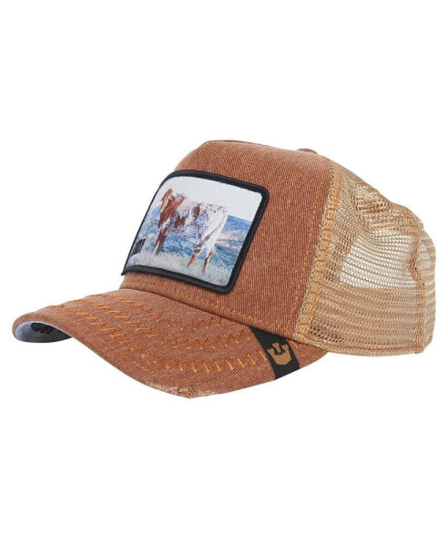 Men's Brown Trucker Adjustable Hat