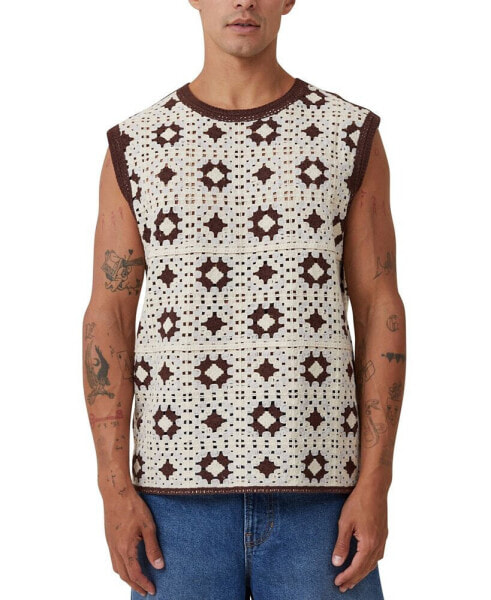 Men's Crochet Muscle Top