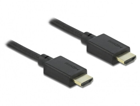 Delock 85384 - 1 m - HDMI Type A (Standard) - 3 x HDMI Type A (Standard) - 3D - 48 Gbit/s - Black