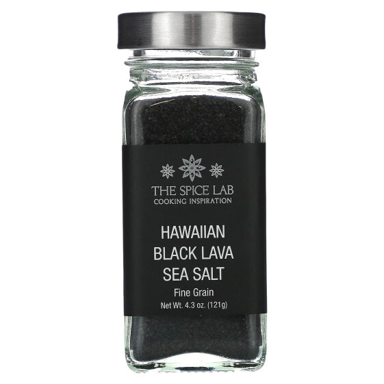 Hawaiian Black Lava Sea Salt, Fine Grain, 4.3 oz (121 g)