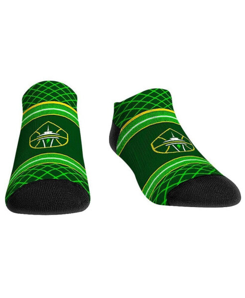 Men's and Women's Socks Seattle Storm Net Striped Ankle Socks