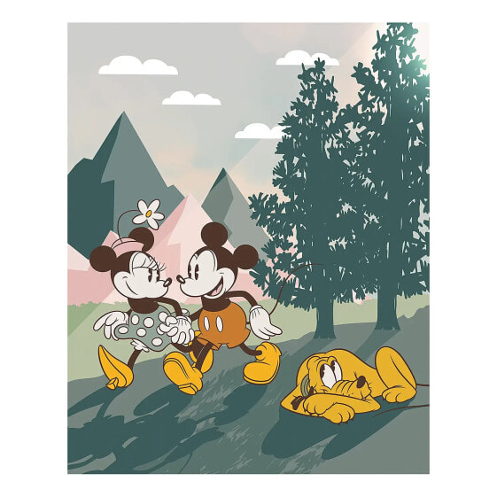 Vliestapete Mickey & Minnie Nature