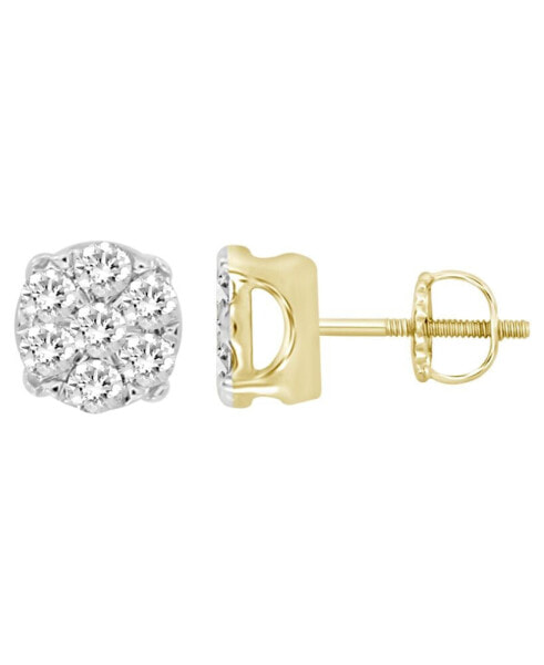 Men's Diamond (1/4 ct.t.w.) Earring Set in Yellow Gold