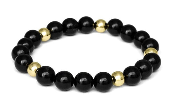 Black onyx bead bracelet MINK164/21