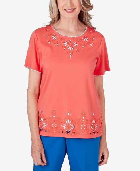 Women's Neptune Beach Medallion Cut Out Top