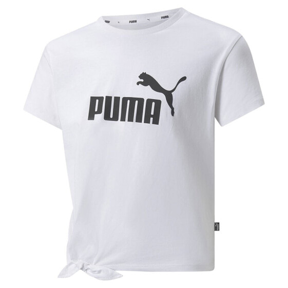 PUMA Ess Logo Knotted short sleeve T-shirt