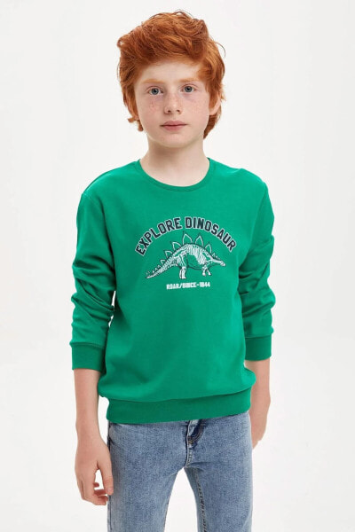 Erkek Çocuk Dinozor Baskılı Sweatshirt S0052A620AU